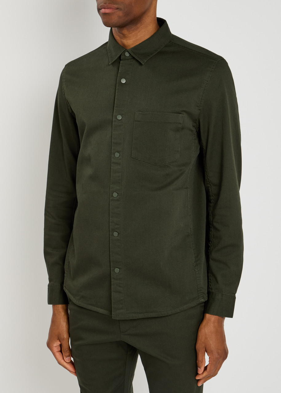  Lestrange Stretch-cotton Overshirt - Khaki - Xxl 