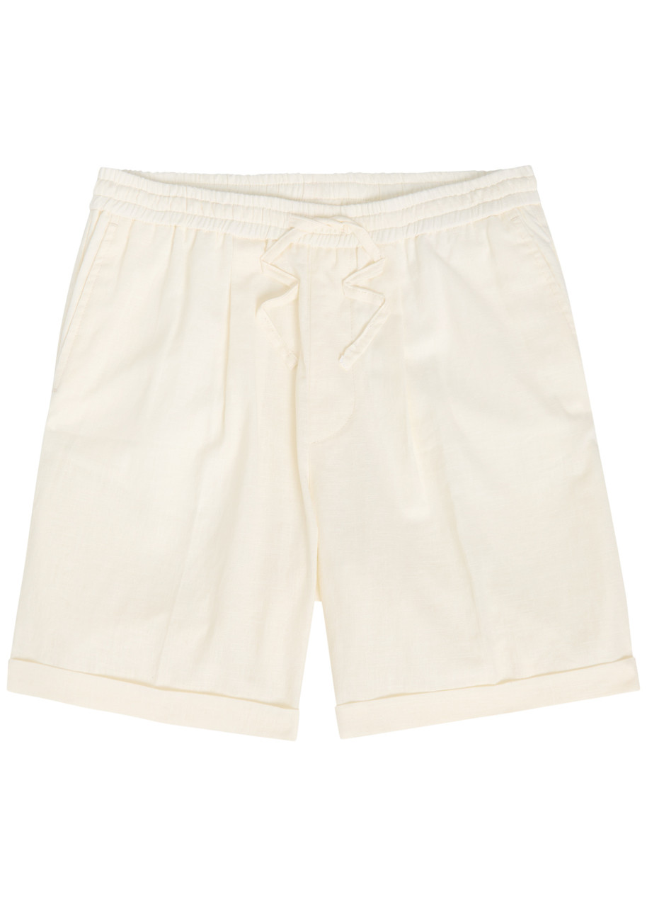 Aurélien Seaside Linen Shorts In Neutral