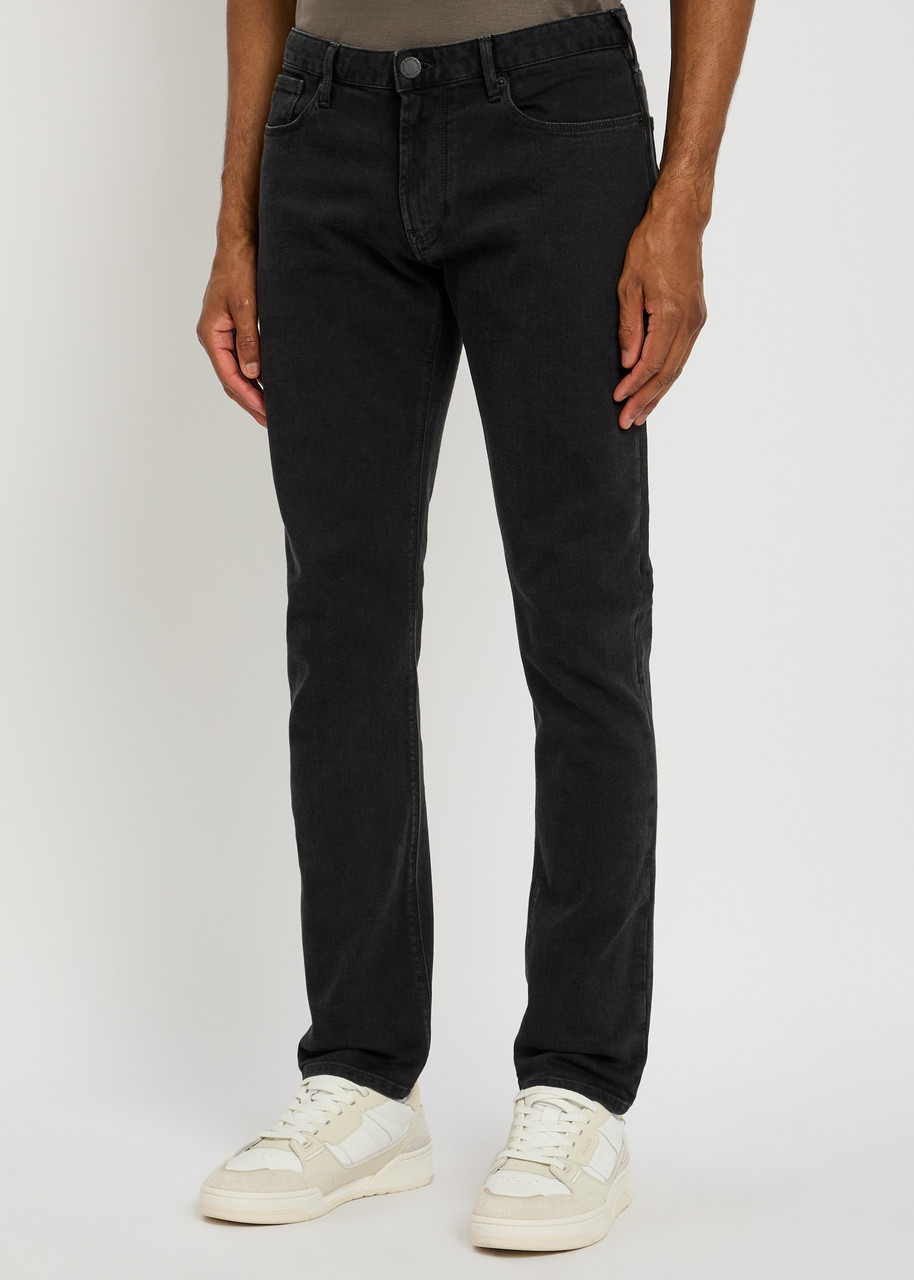 Emporio Armani Slim-leg Jeans In Black