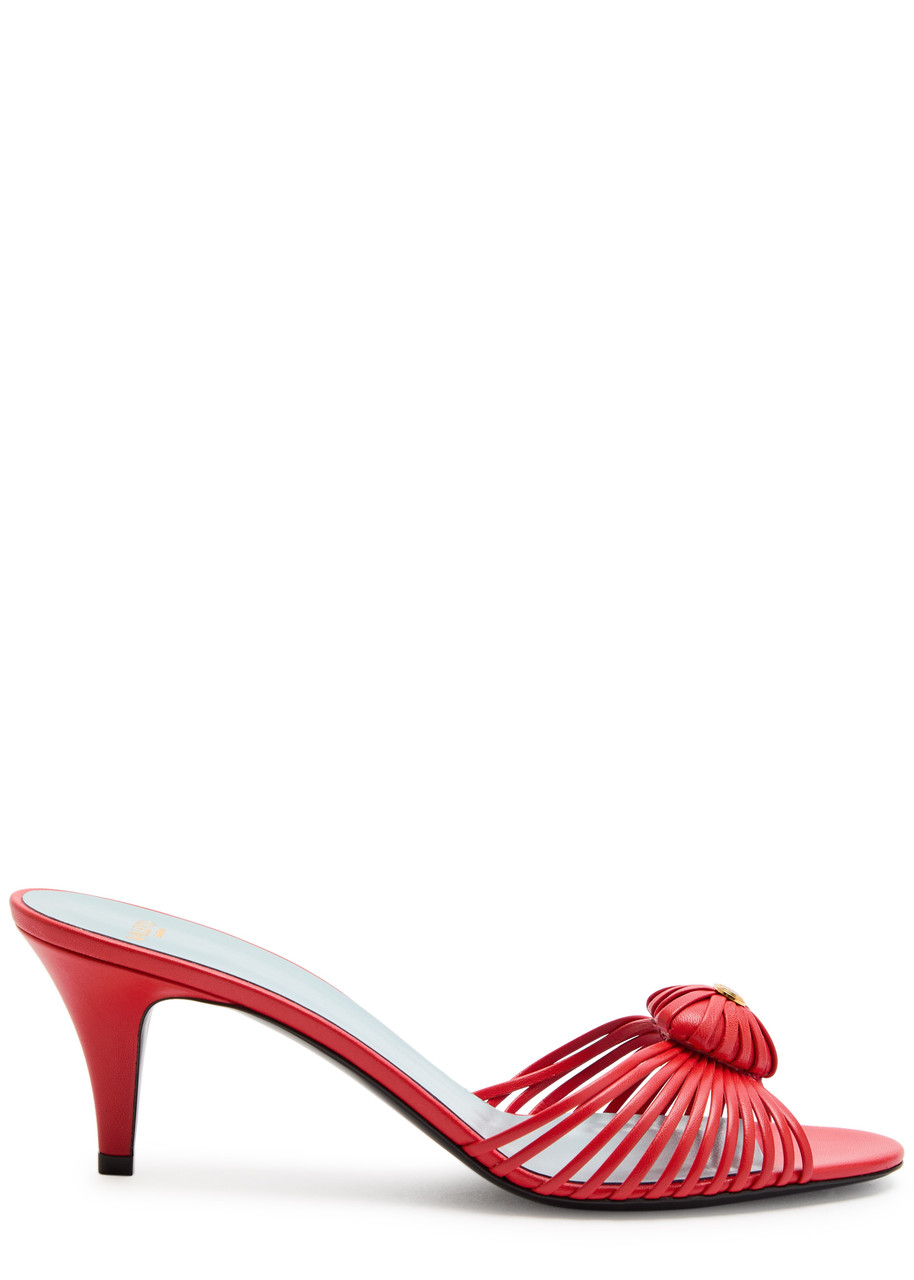 Valentino Nellcote Crust Suede Sandal In Red