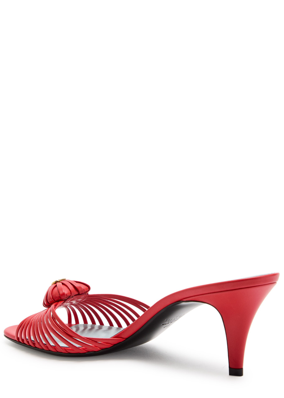 Valentino Nellcote Crust Suede Sandal In Red