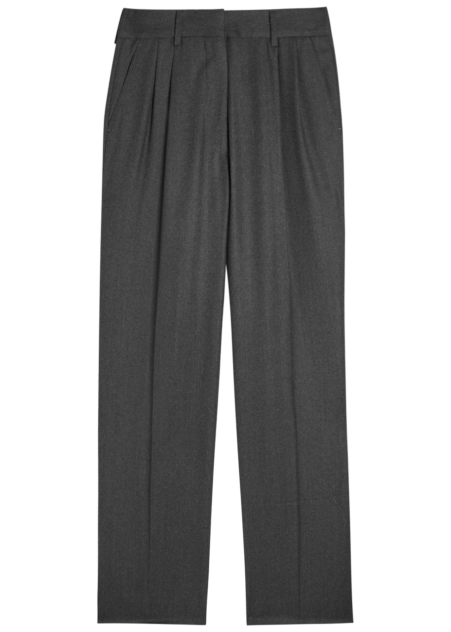 Blazé Milano Blaze Milano Fox Wool Trousers In Gray