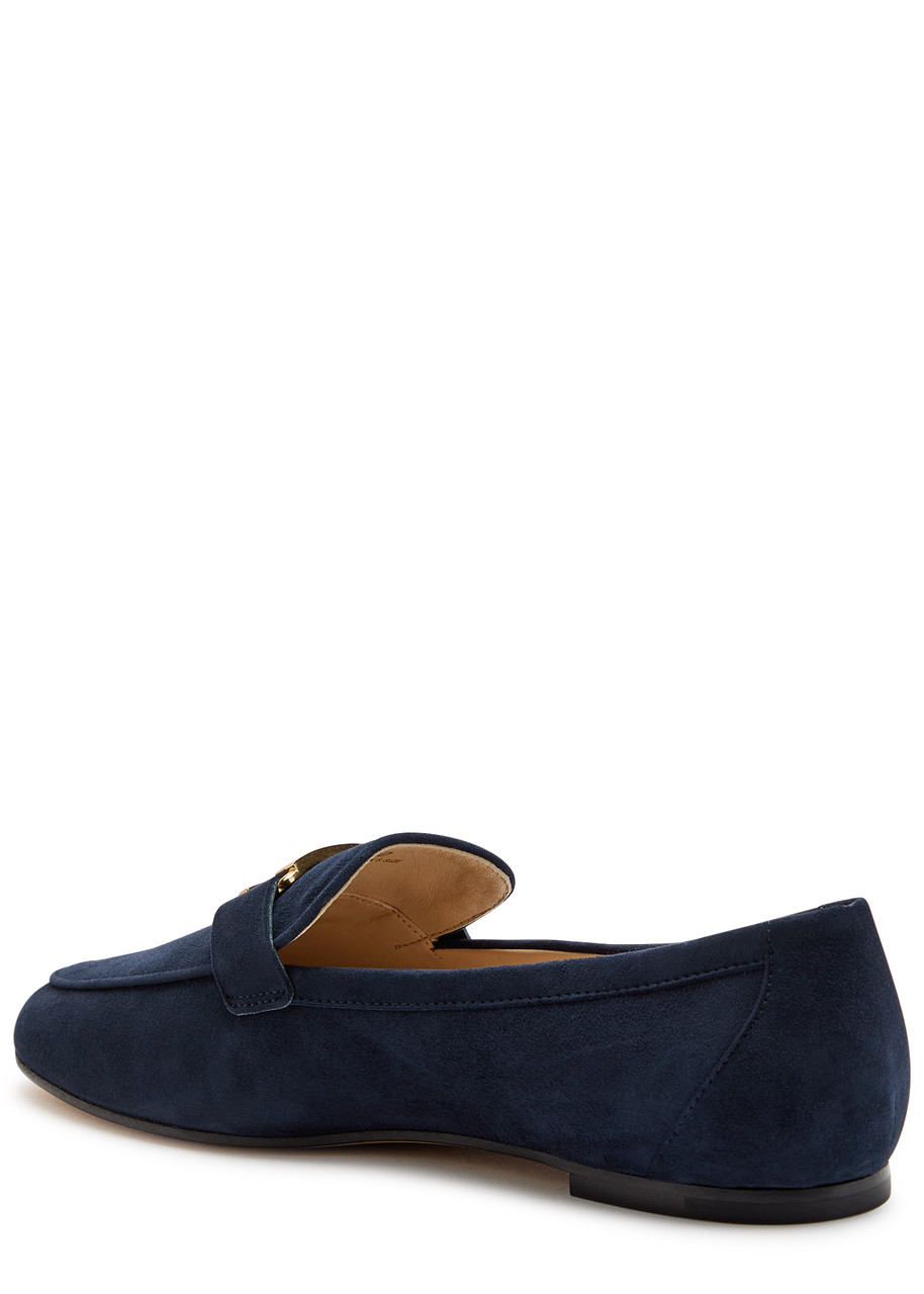 Tod's Tods Suede Loafers In Blue