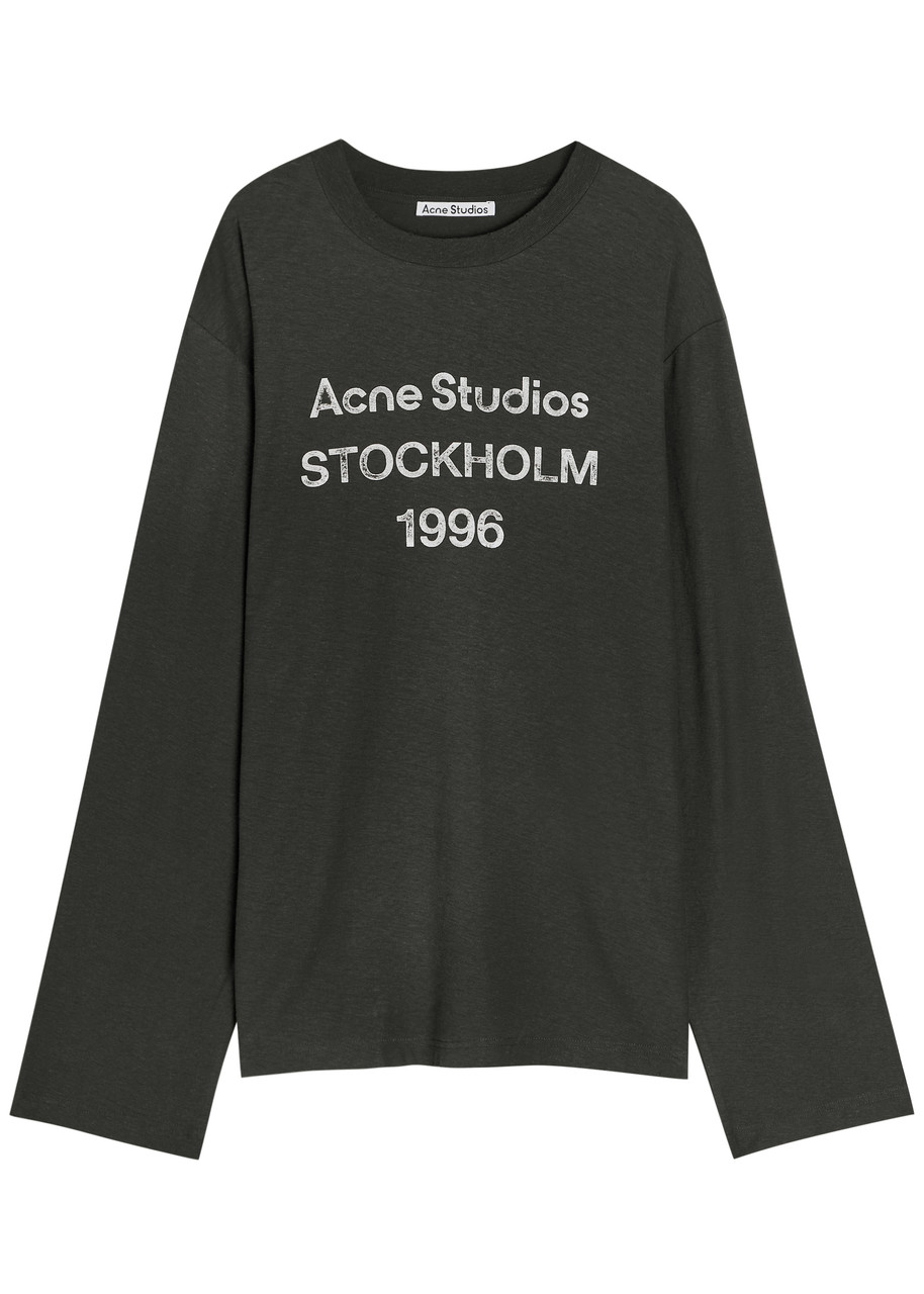 Acne Studios Long-sleeved T-shirt In Black