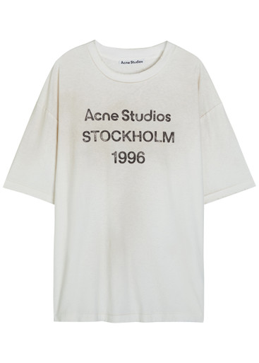 ACNE STUDIOS Logo cotton-blend T-shirt | Harvey Nichols