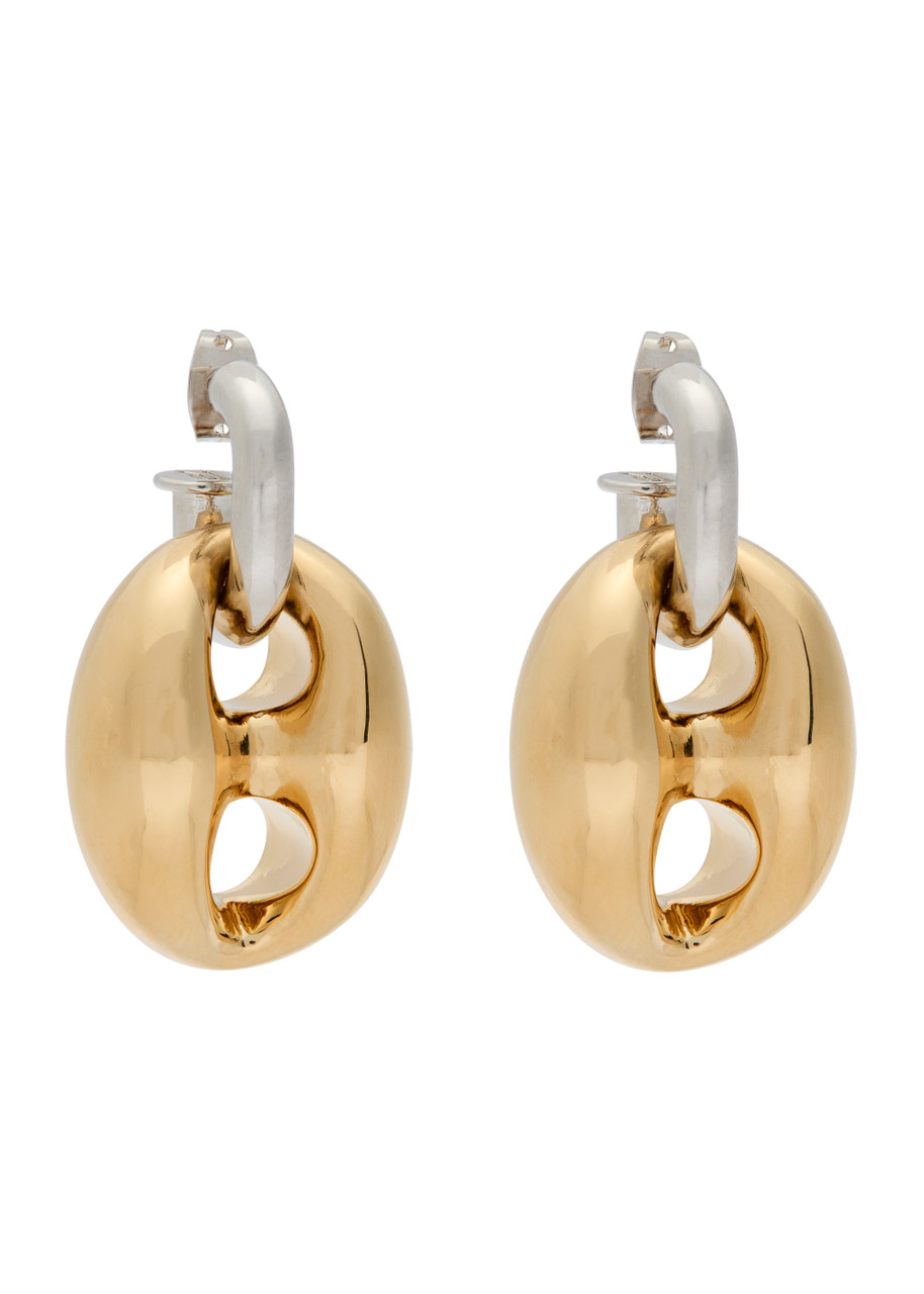 Rabanne Two-tone Drop Earrings - Gold - One Size