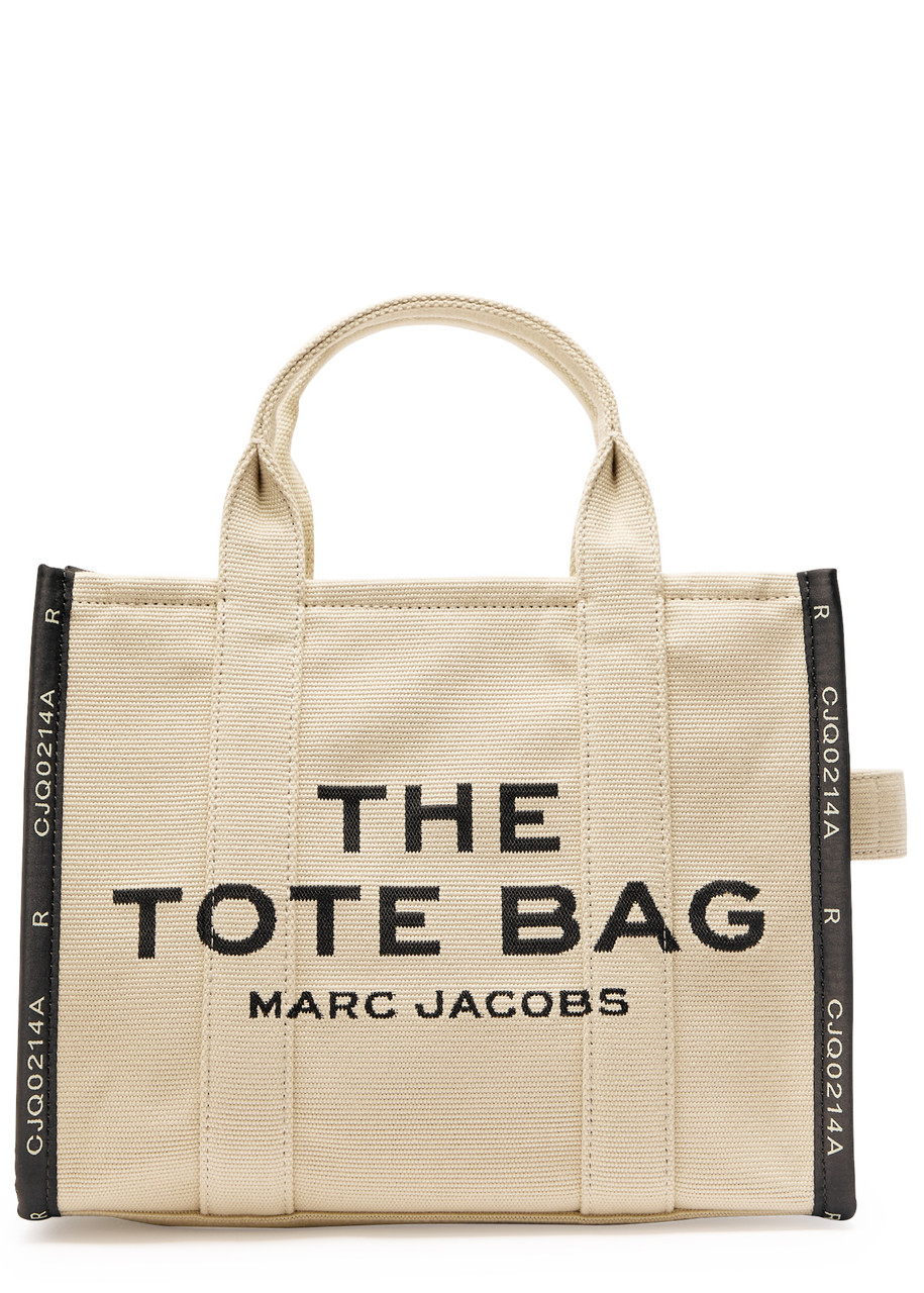 Marc Jacobs The Tote Bag In Canvas With Embroidered Logo In Nude
