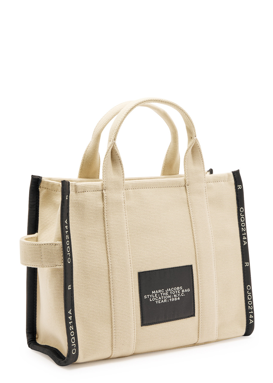 Marc Jacobs The Tote Bag In Canvas With Embroidered Logo In Nude