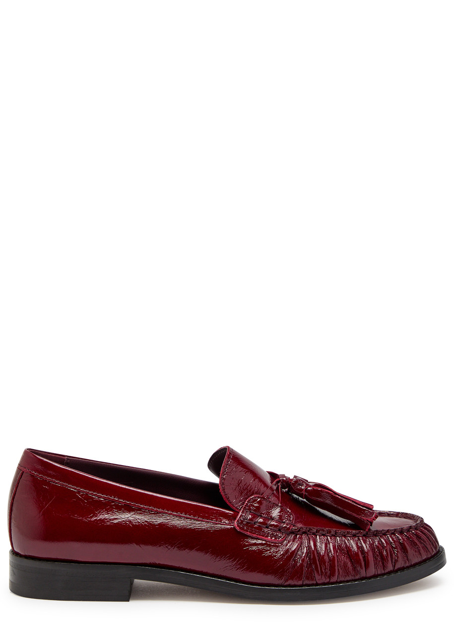 Alohas Marietta Patent Leather Loafers - Burgundy - 36 (IT36/ UK3)