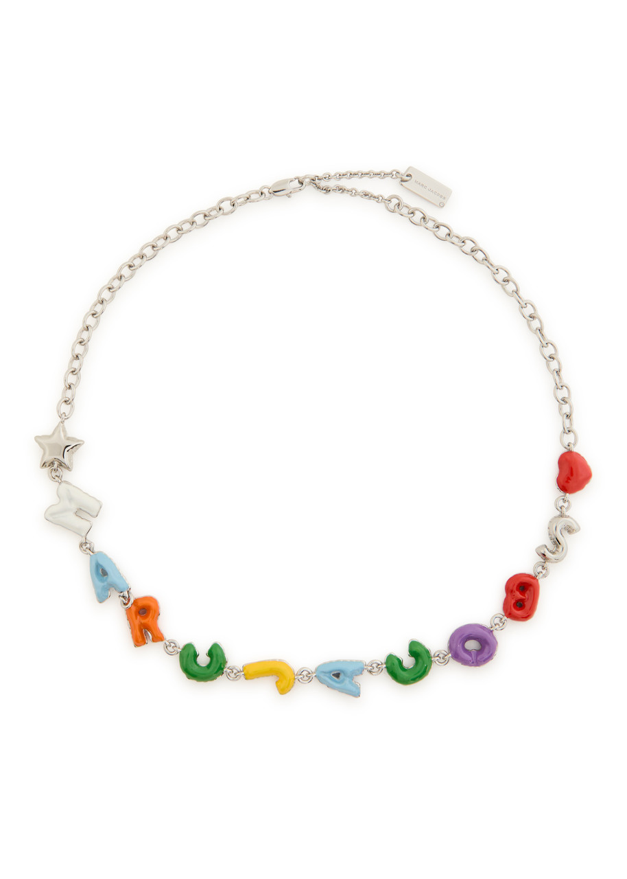 Marc Jacobs The Color Balloon Necklace In Silver