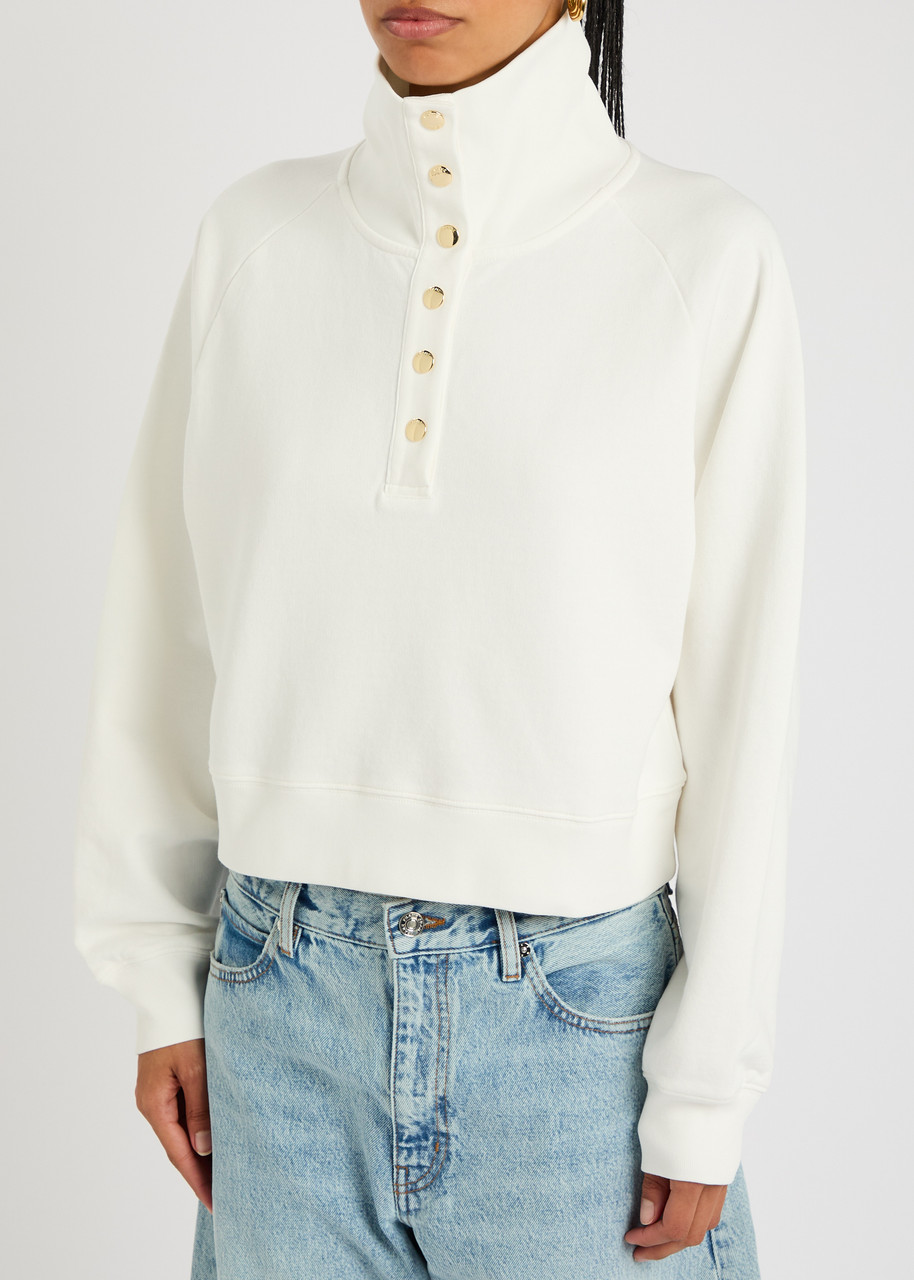 Frame The Coach Cotton Sweatshirt In Neutral