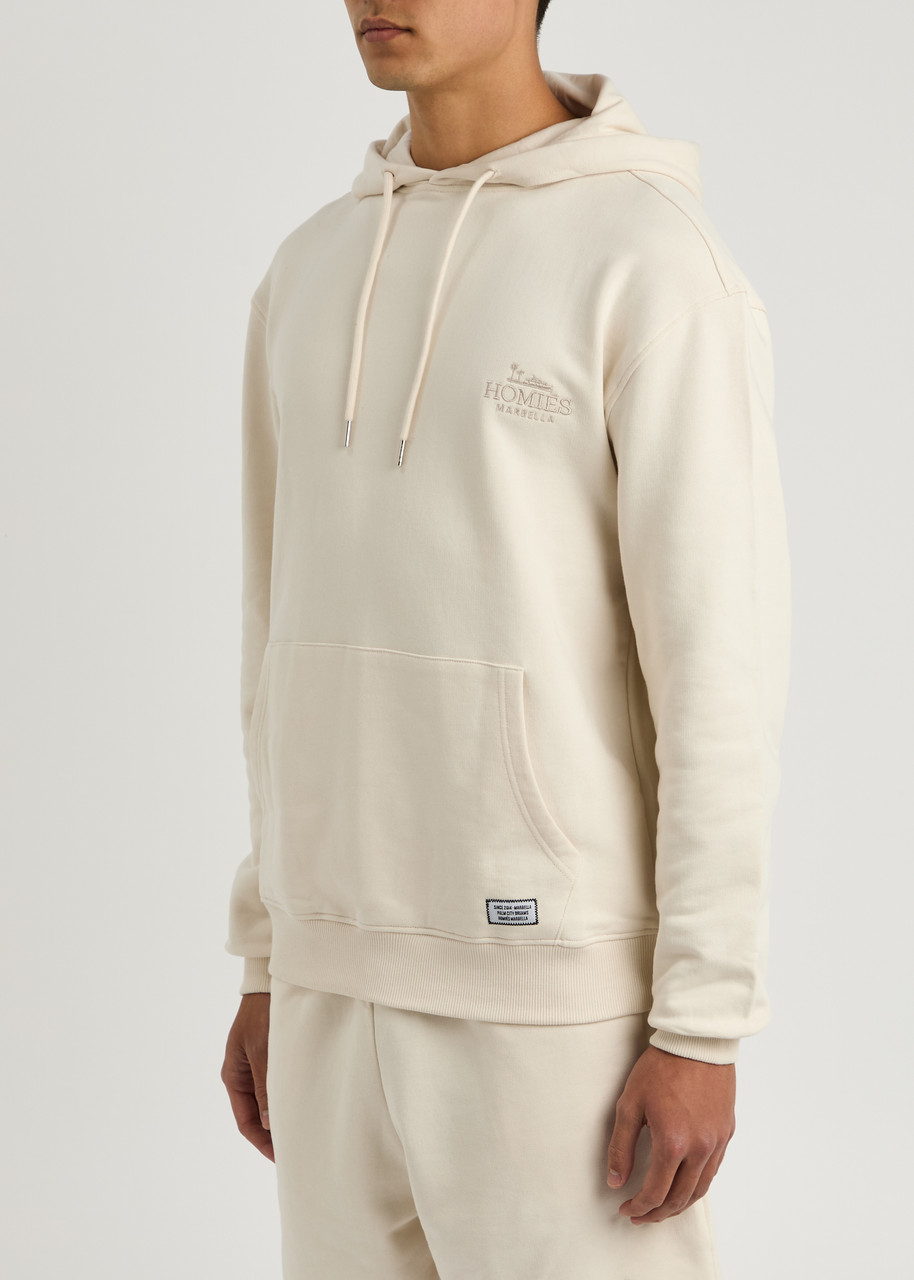 Homies Marbella Classic Logo-print Hooded Cotton Sweatshirt In Sand