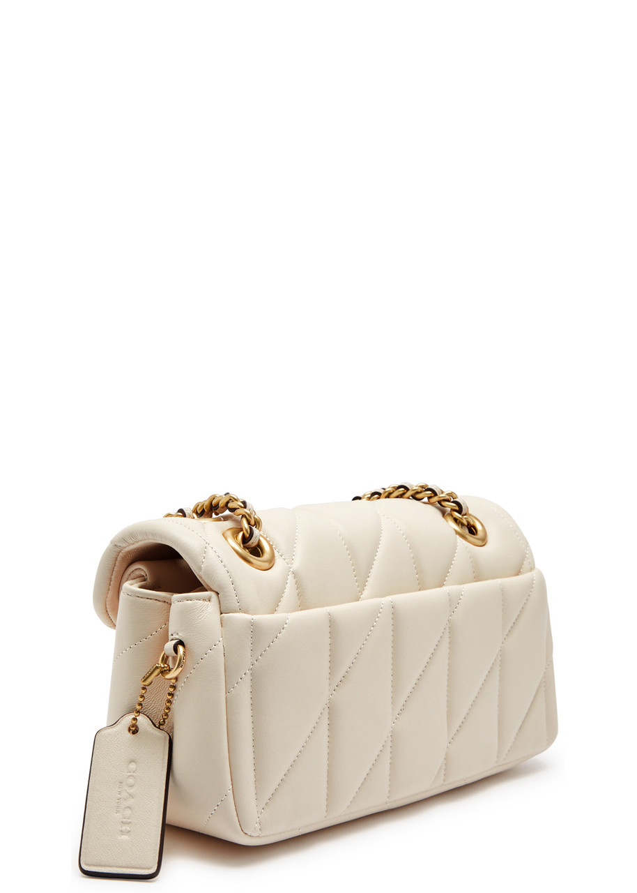 Coach Tabby 20 Quilted Leather Shoulder Bag In White