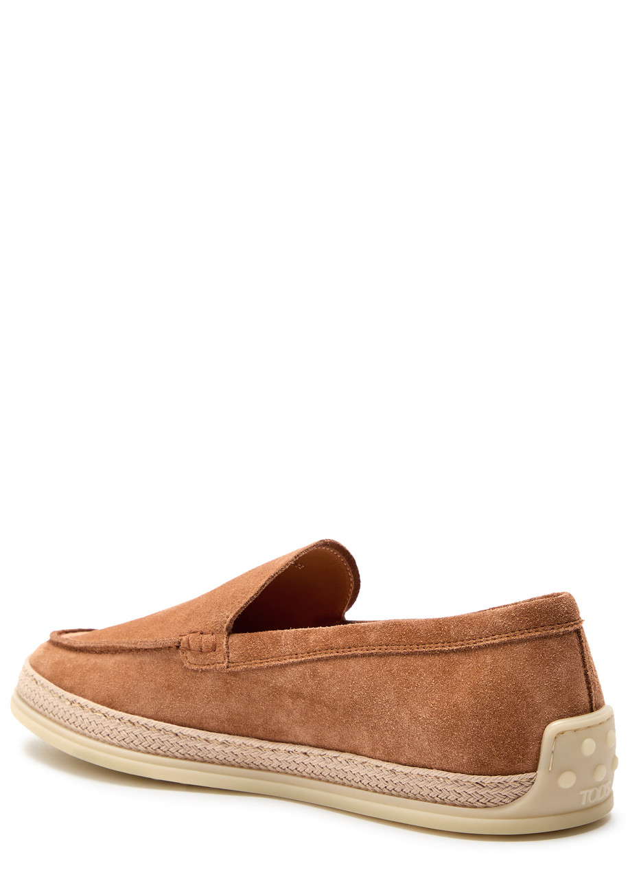 Tod's Tods Elisir Suede Loafers In Brown