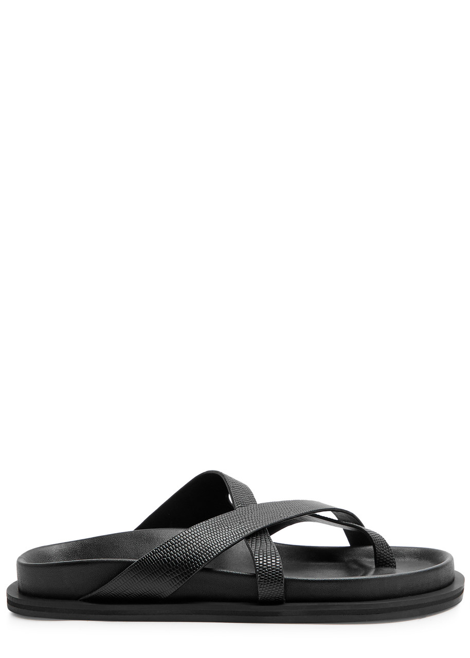 A.emery Claude Leather Sandals In Black