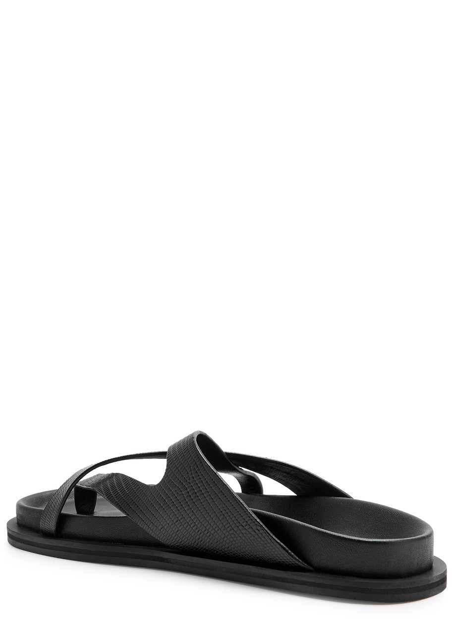 A.emery Claude Leather Sandals In Black
