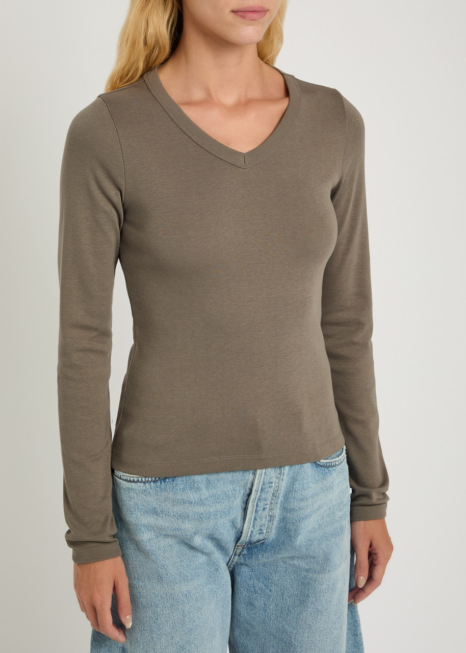 Flore Flore Jill Cotton Top In Brown