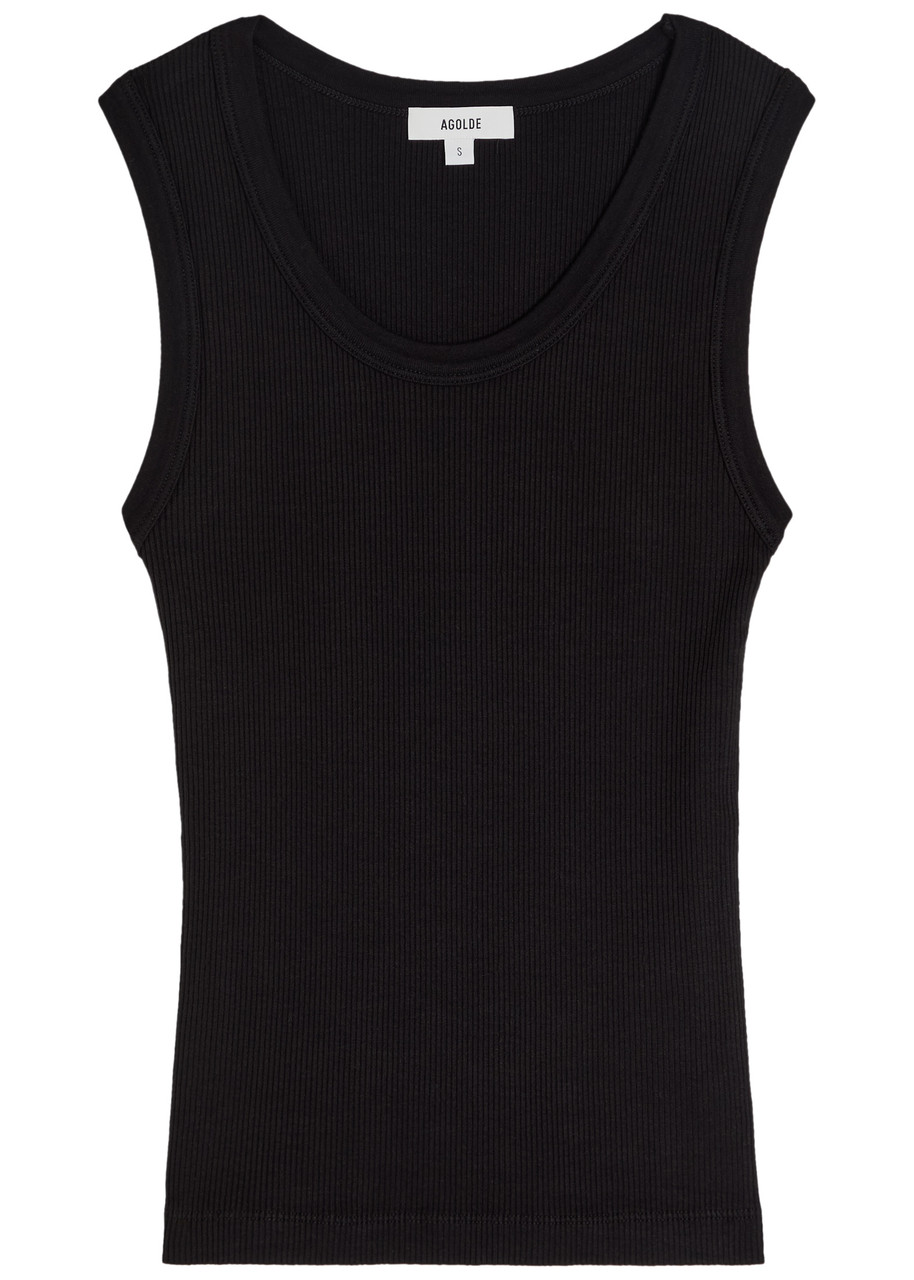 Agolde Poppy Ribbed Cotton-blend Tank