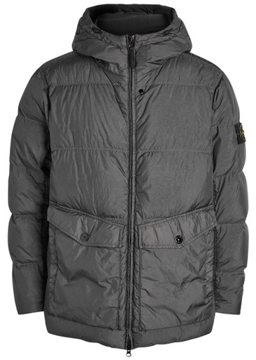 STONE ISLAND Ripstop hooded shell jacket | Harvey Nichols