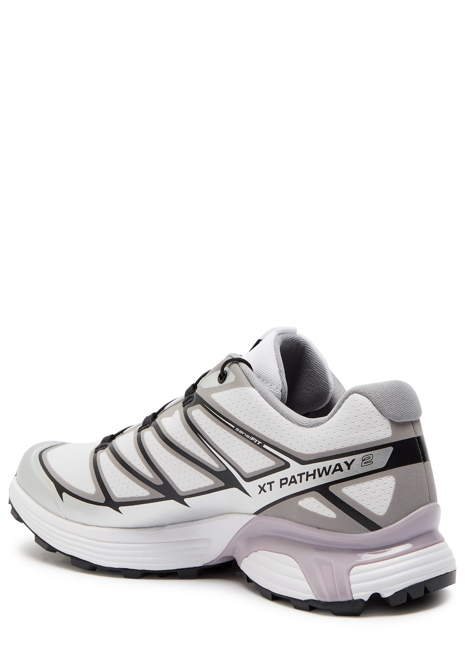 Salomon Xt-pathway 2 Panelled Mesh Sneakers In Silver