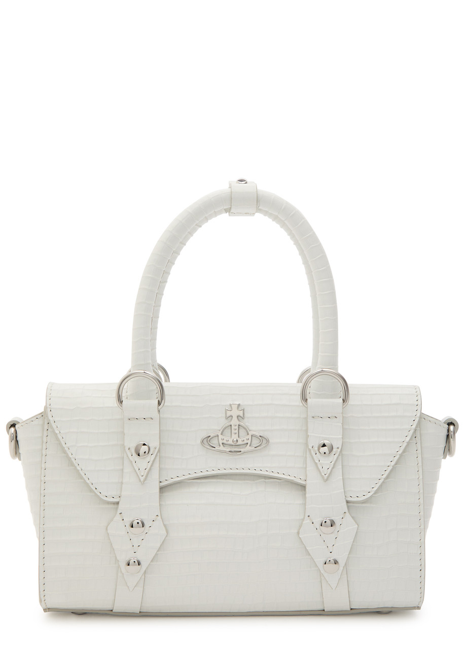 Vivienne Westwood Bettina Mini Leather Cross-body Bag In White
