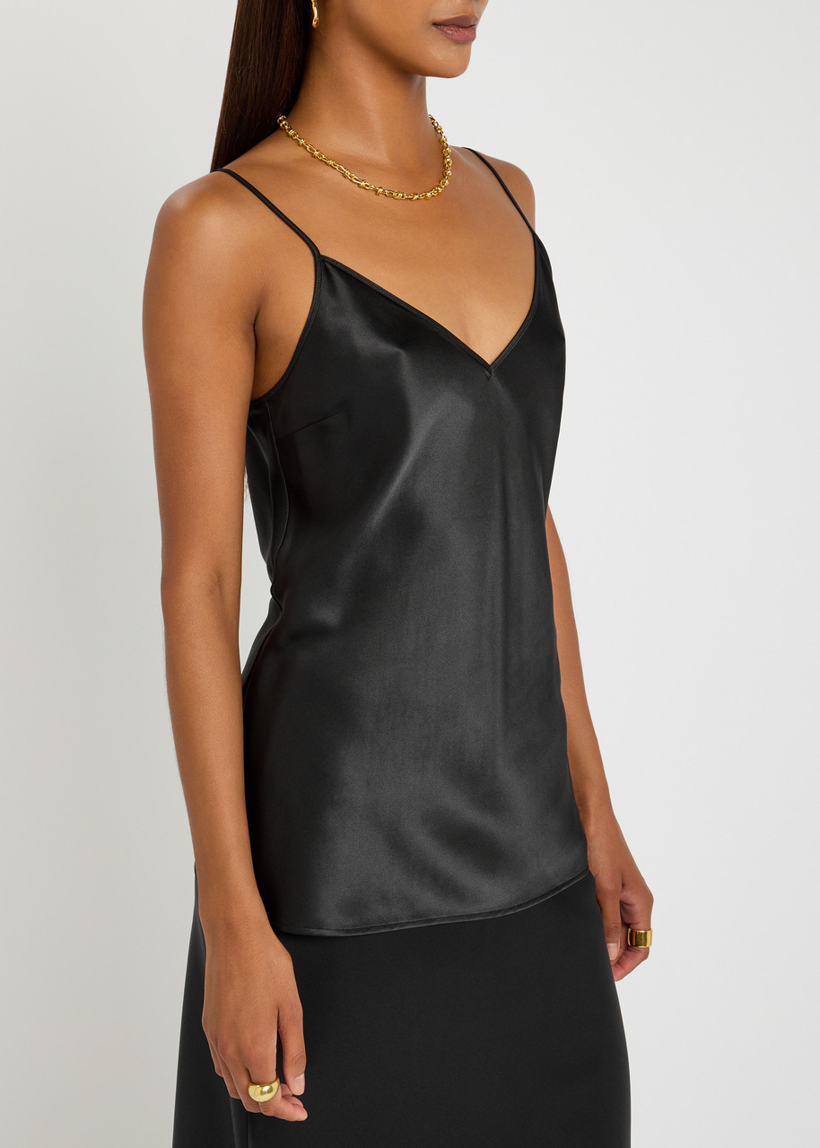 Joseph Clea Silk Top In Black