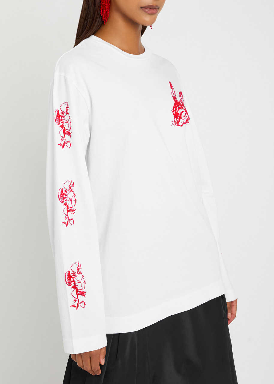 Simone Rocha Long Sleeve T-shirt In White
