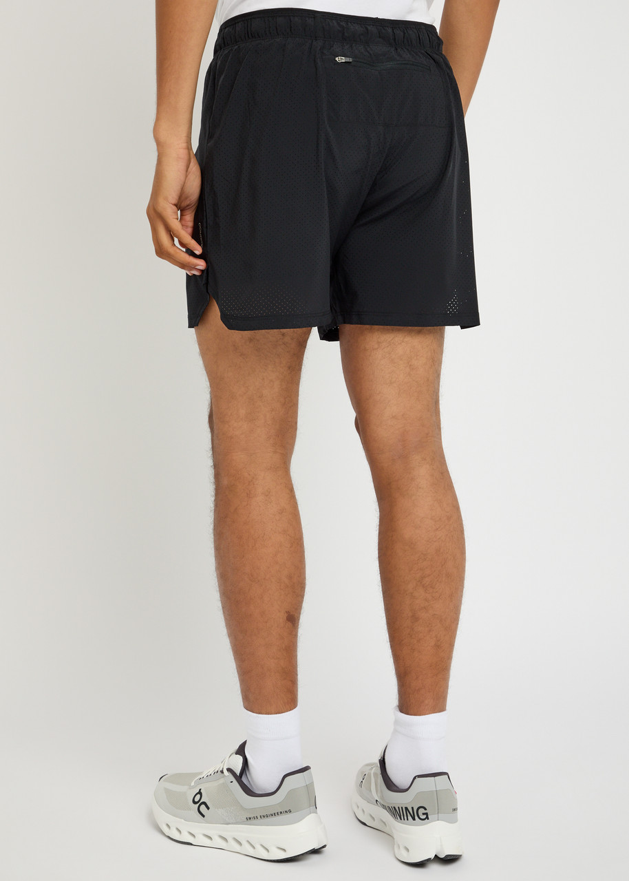  Condition Aero Perforated Stretch-jersey Shorts - Black - M 