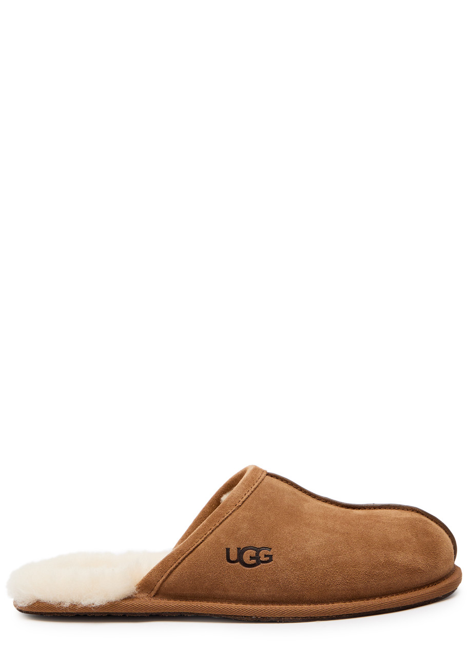 Ugg Scuff Slipper Fleece Lined Slippers In Brown