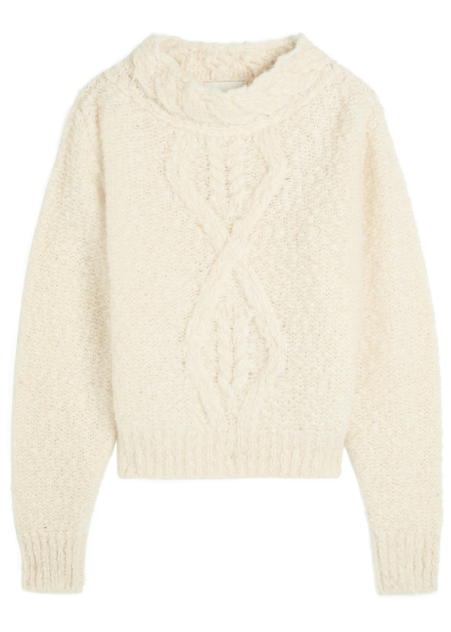 Isabel Marant Romane Brushed-knit Jumper In Sand