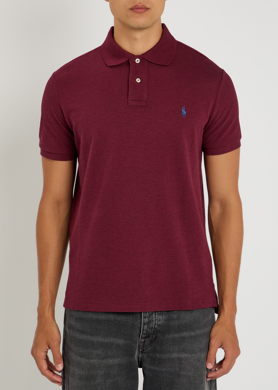 Polo Ralph Lauren Polo Classic Fit Mesh Polo Shirt In Burgundy