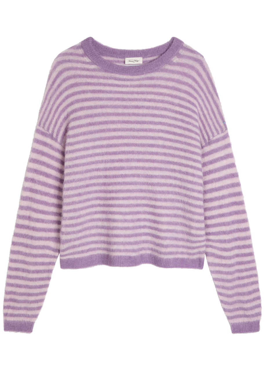 American Vintage Nenybay Striped Brushed-knit Jumper In Multi