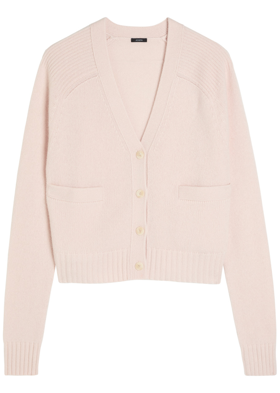Joseph Womens Rose Open Relaxed-fit Cashmere Cardigan Xxs In Pink