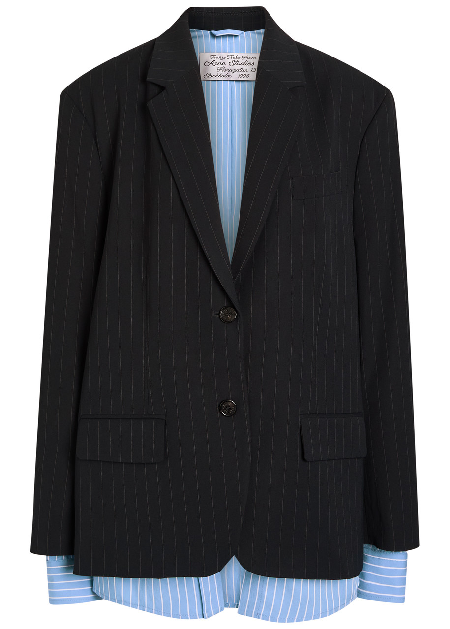 Acne Studios Layered Suit Jacket In Blue