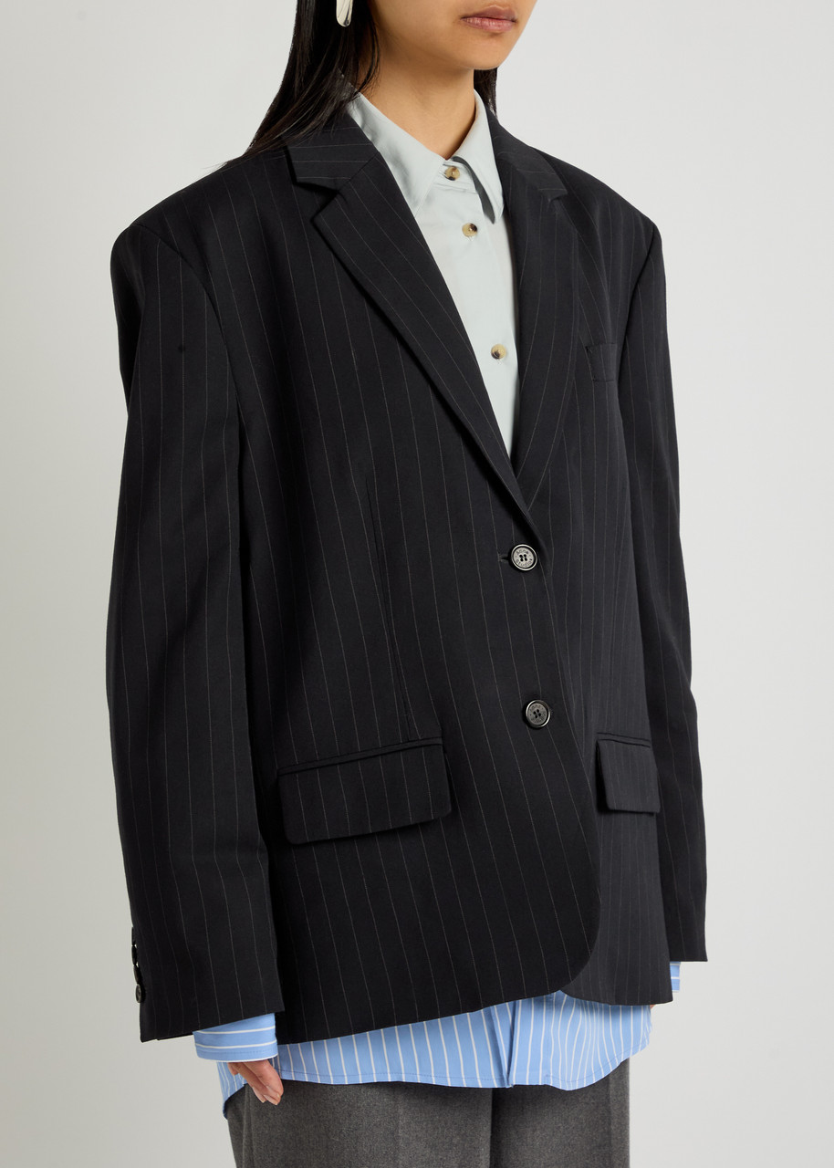 Acne Studios Layered Suit Jacket In Blue