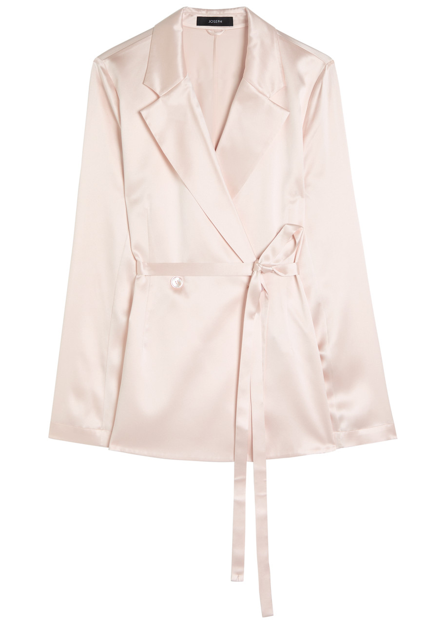 Joseph Joubert Silk Double-breasted Blazer In Multi