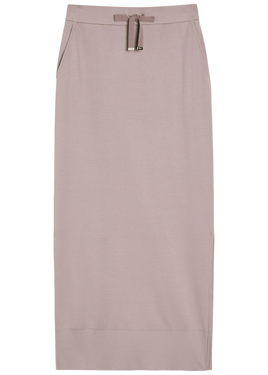 Herno Cotton Midi Skirt - Light Pink - XS (UK6 / XS)