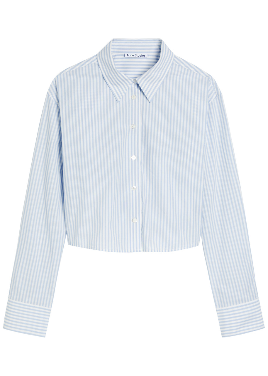 Acne Studios Striped Cotton Shirt - Blue - 40 (UK12 / M)