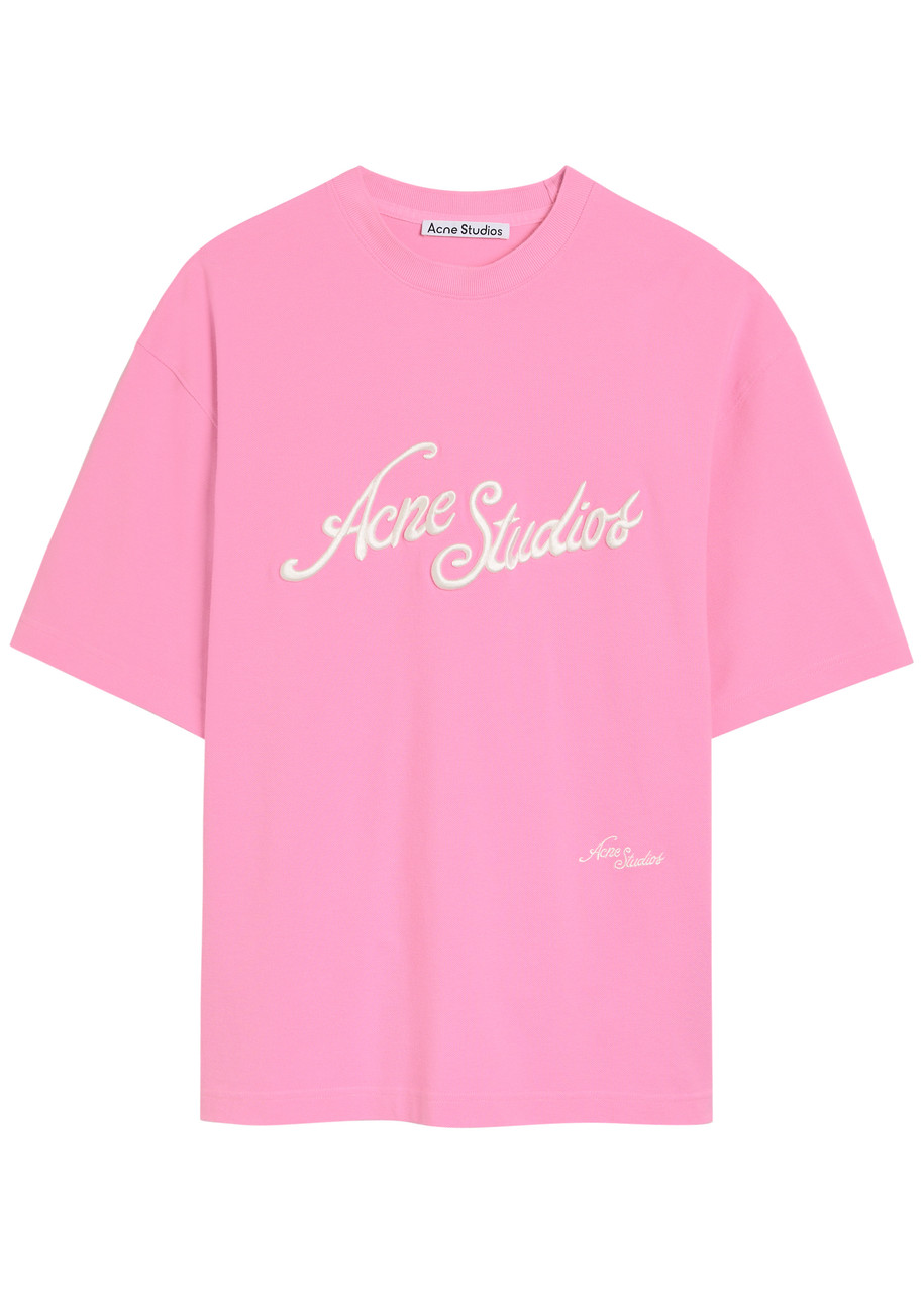 Acne Studios Exford Tourist Logo Tee Bubble Pink In Purple