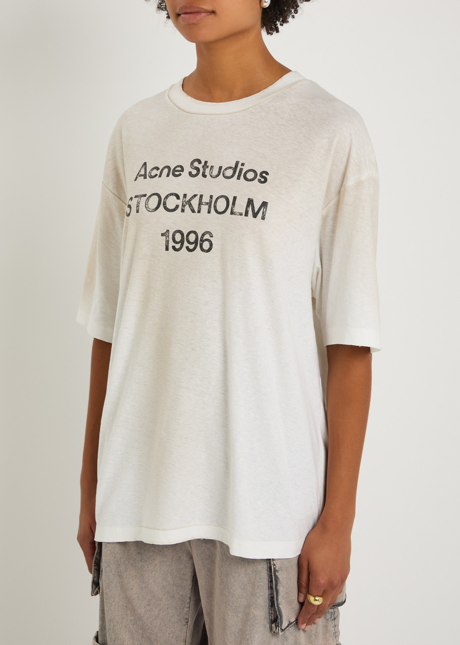 Acne Studios Exford U 1996 Cotton Blend T-shirt In White