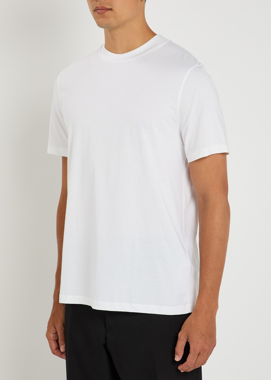 Jil Sander Short Sleeve Cotton T Shirt In White