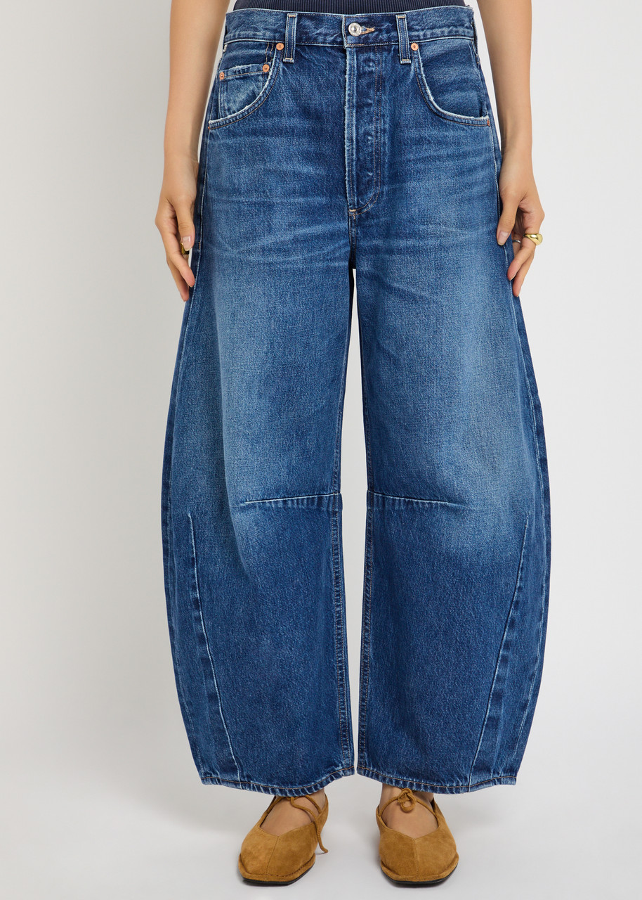 Citizen Of Humanity Citizens Of Humanity Horseshoe Barrel-leg Jeans In Blue