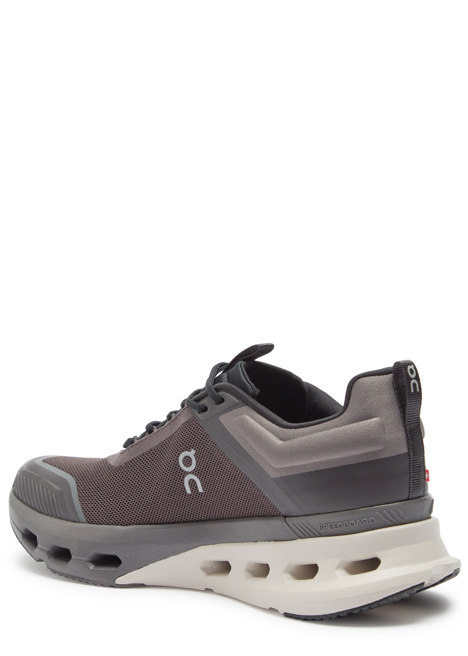 On Cloudnova X Panelled Mesh Sneakers In Gray