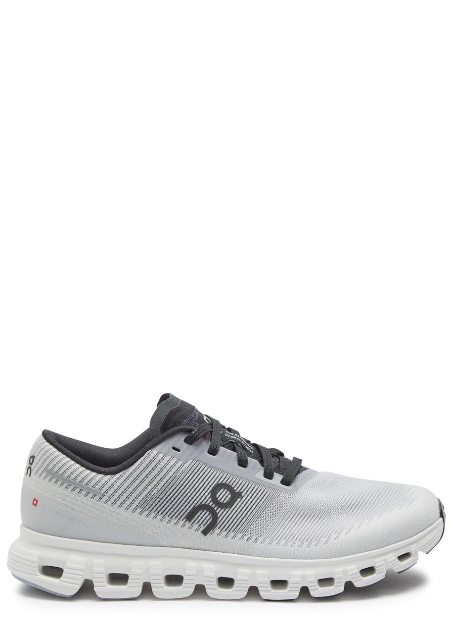 On Cloud 6 Push Panelled Mesh Sneakers In Gray