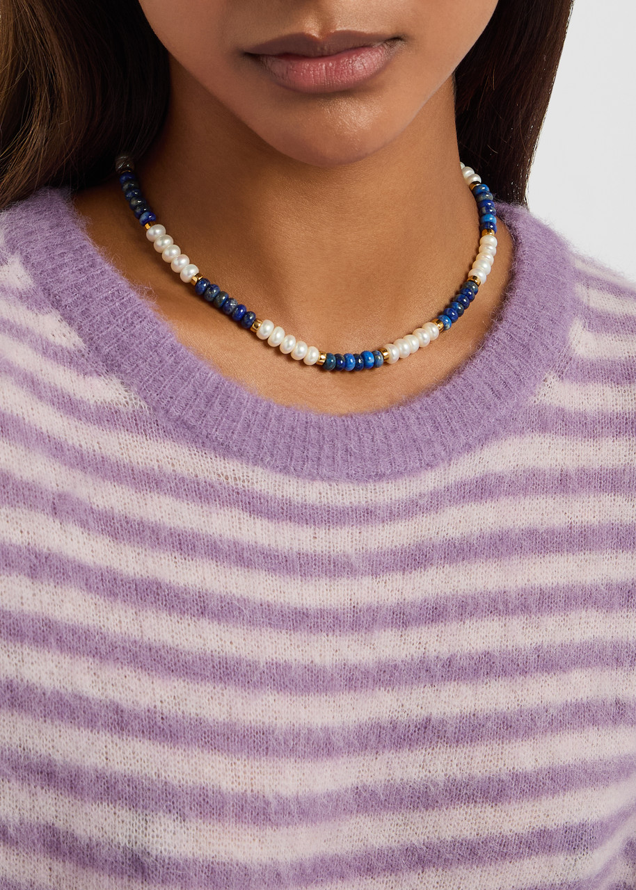 Eliou Carter Beaded 18kt Gold-plated Necklace In Multi