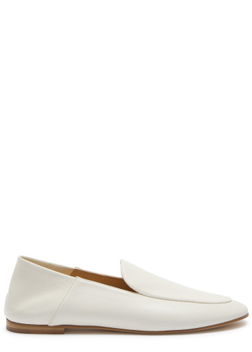 DEAR FRANCES/ローファー/38/CRM/レザー レザー ギャザー ローファー