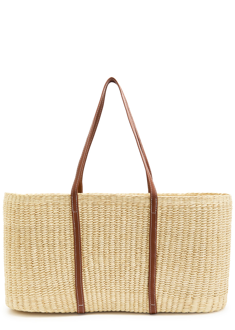 Sensi Studio Beach Maxi Raffia Basket In Brown