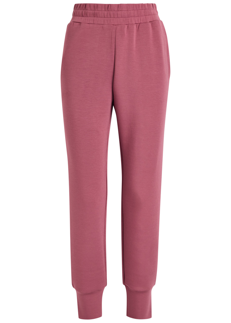 Varley The Slim Cuff 27.5 Stretch-jersey Sweatpants In Pink