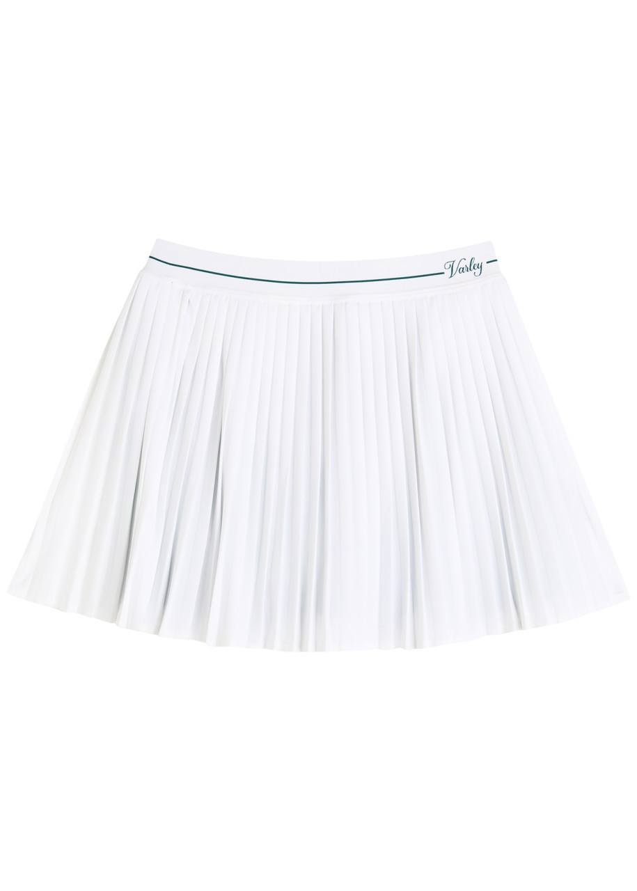 Varley Clemency High Rise 13.5 Stretch-jersey Skort In White