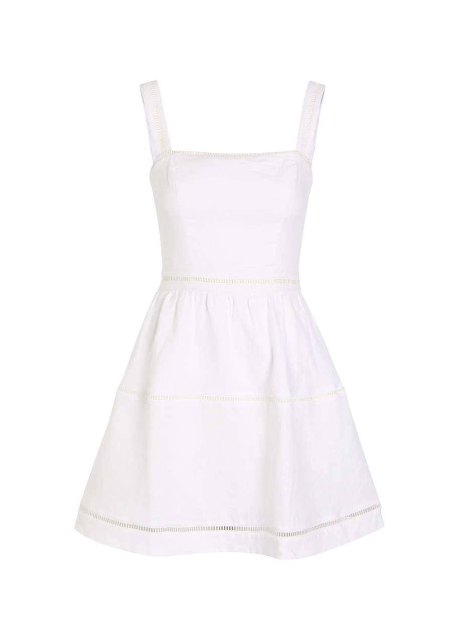 Reformation Everett Linen Mini Dress